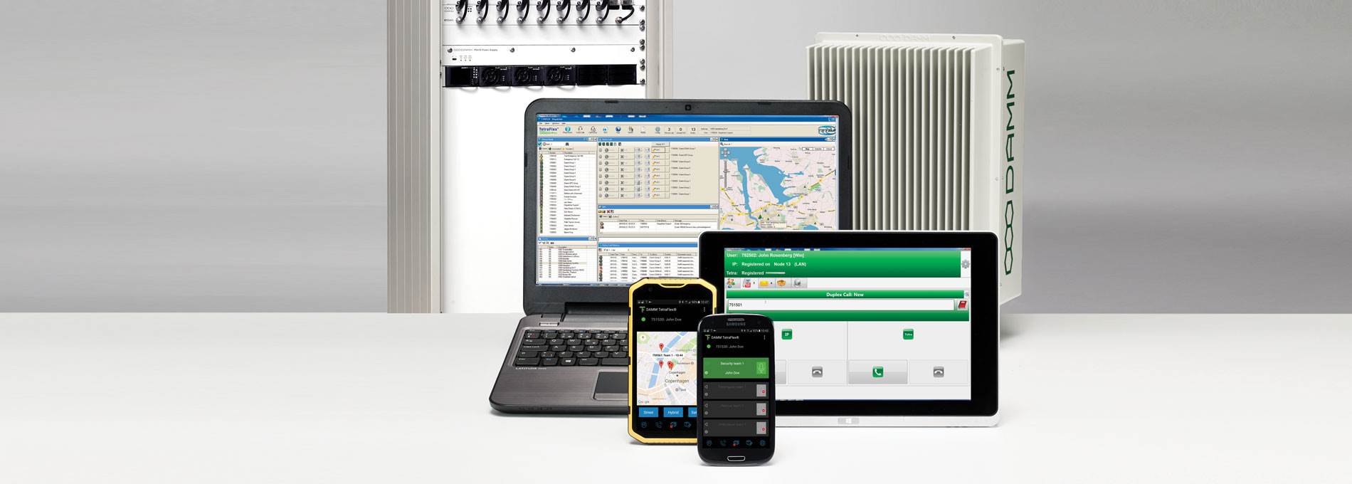 DAMM product portfolio includes infrastructure applications and radios